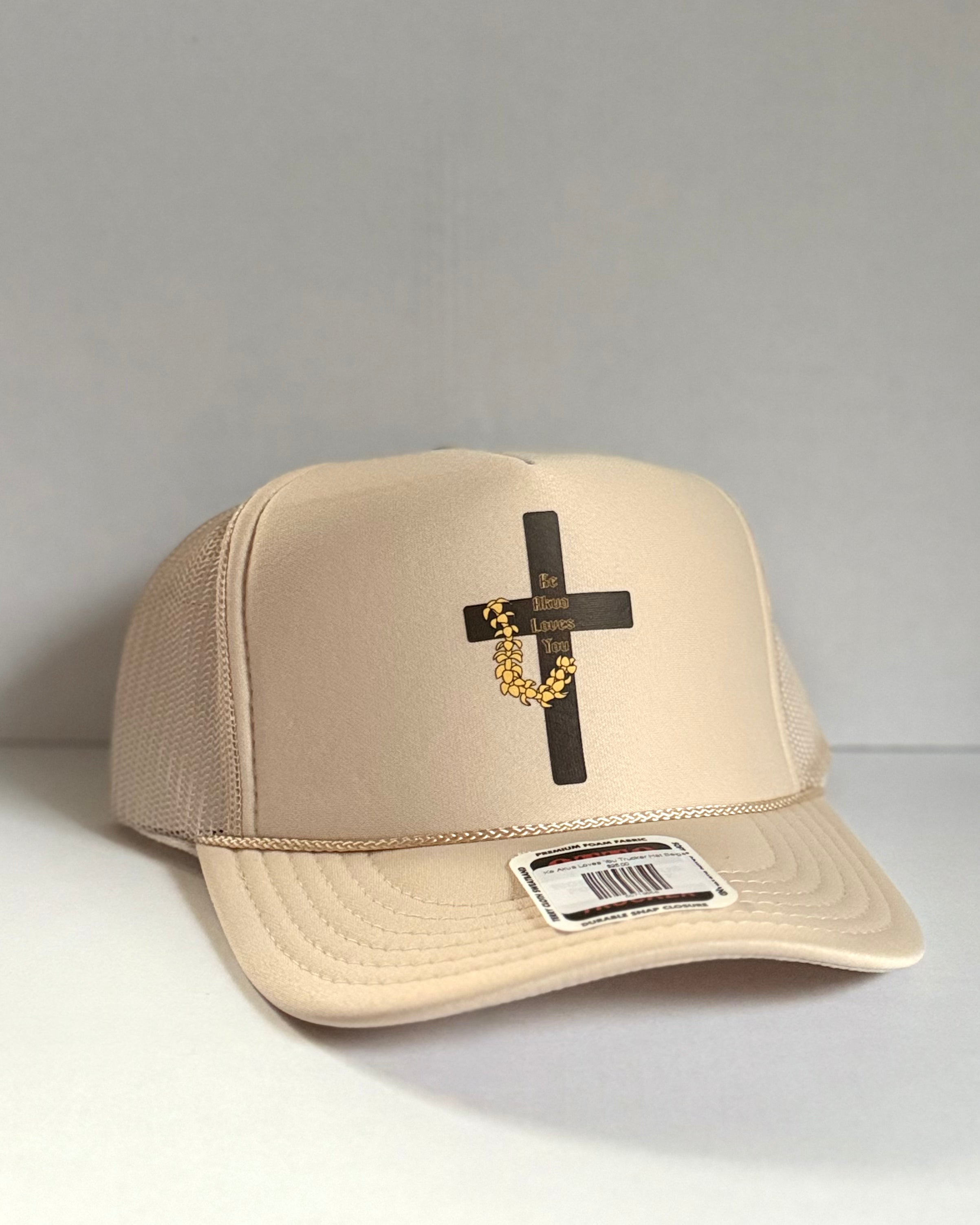 Ke Akua Loves You Trucker Hat Beige