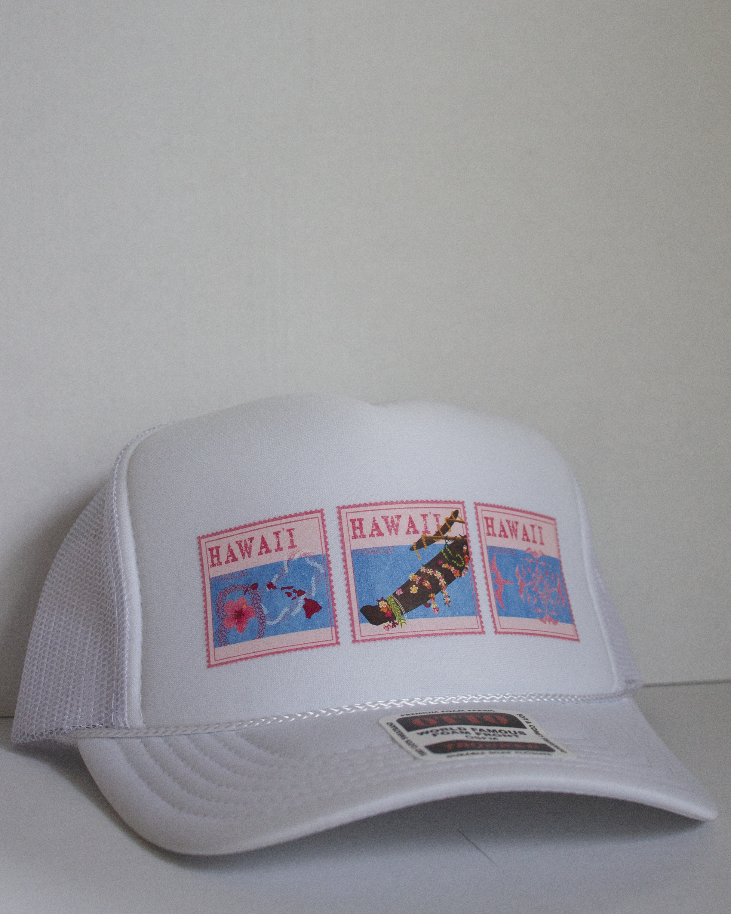 Hawaii Stamp Trucker Hat