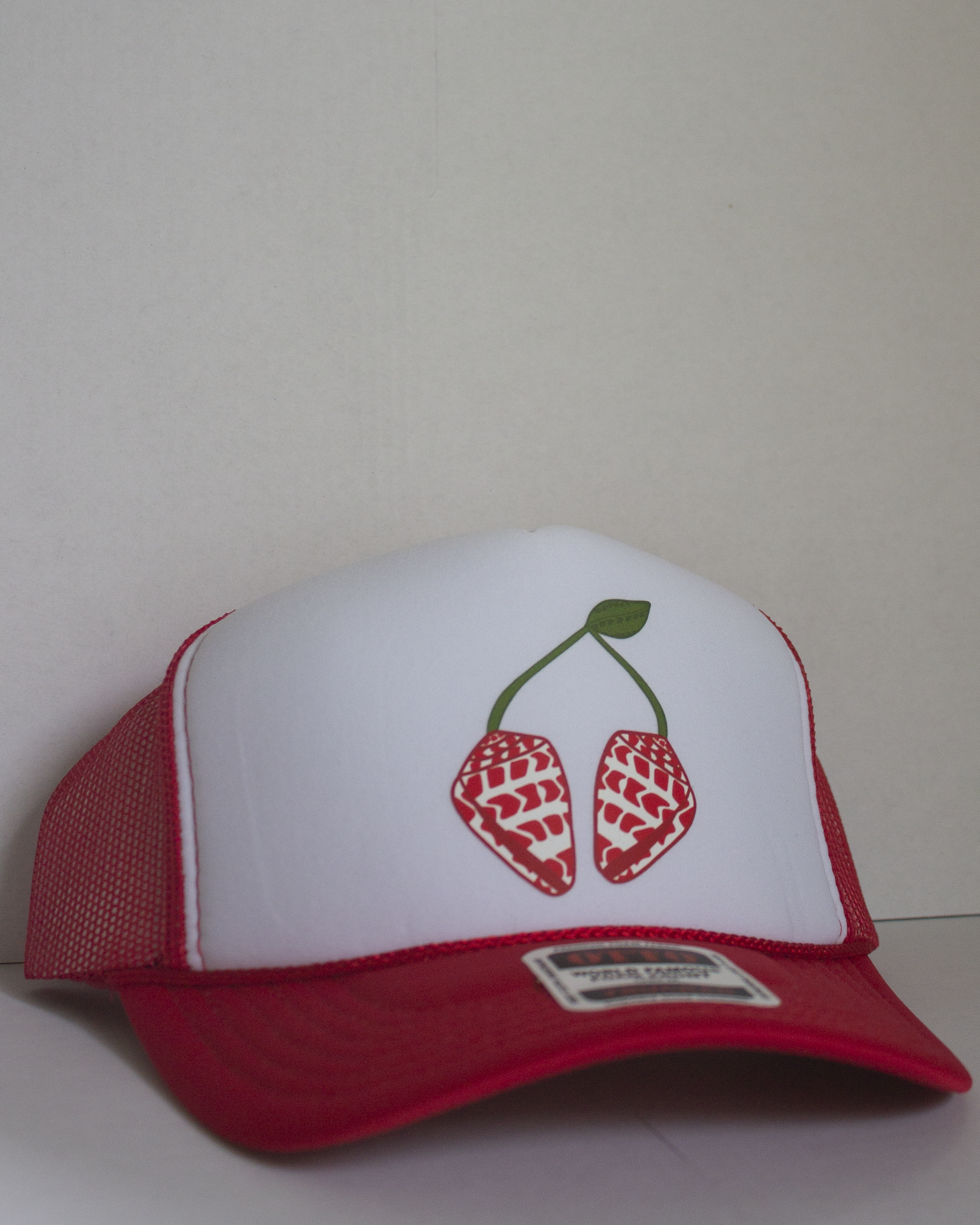 Hebrew Cherreh Trucker Hat Red+White