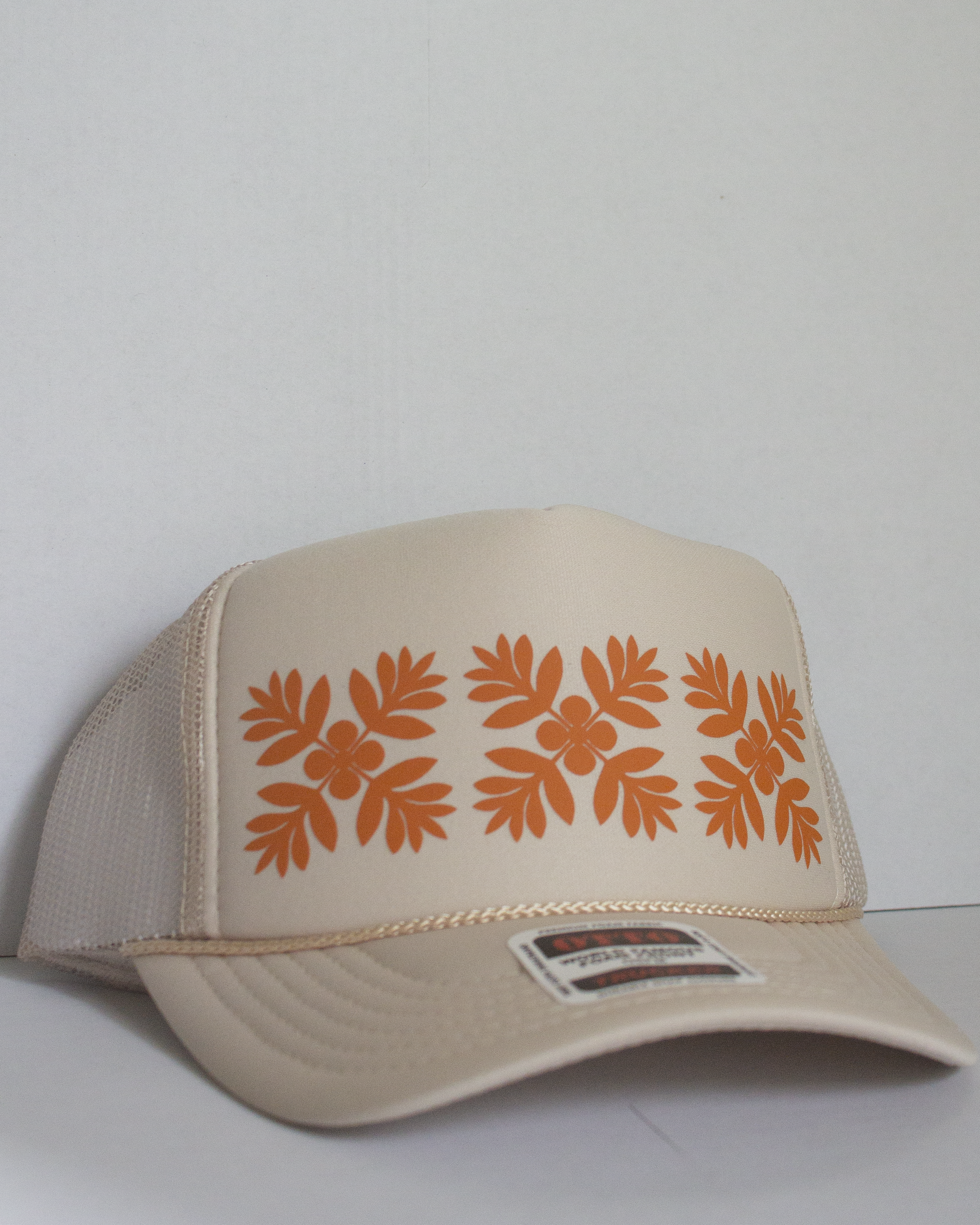 Ulu Quilt Trucker Hat Beige+Autumn